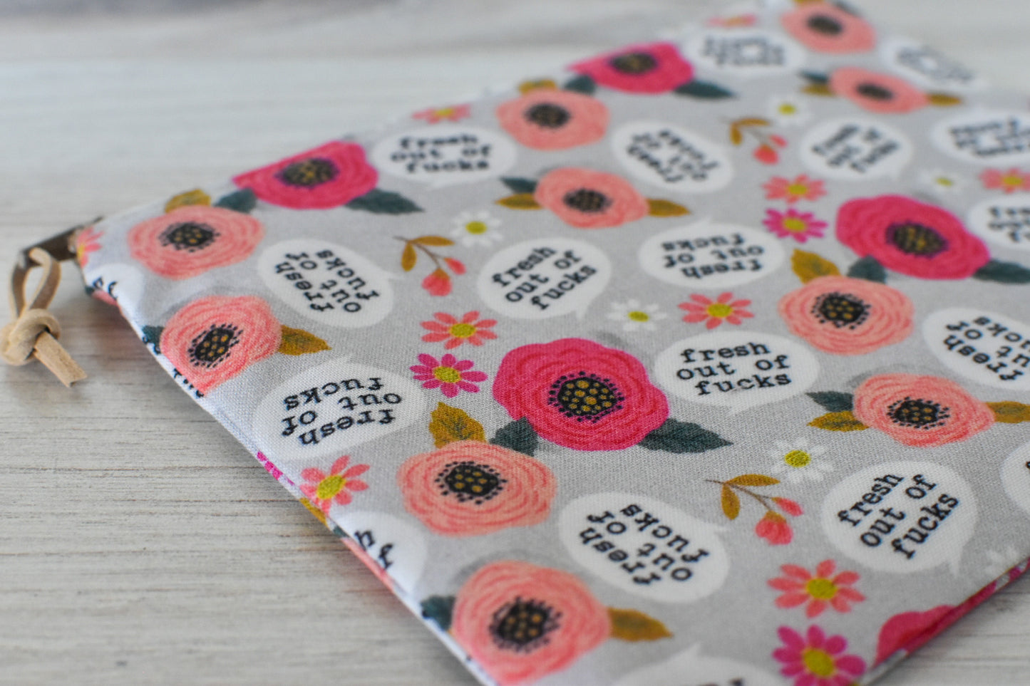 Fresh Out of Fucks Zipper Pouch