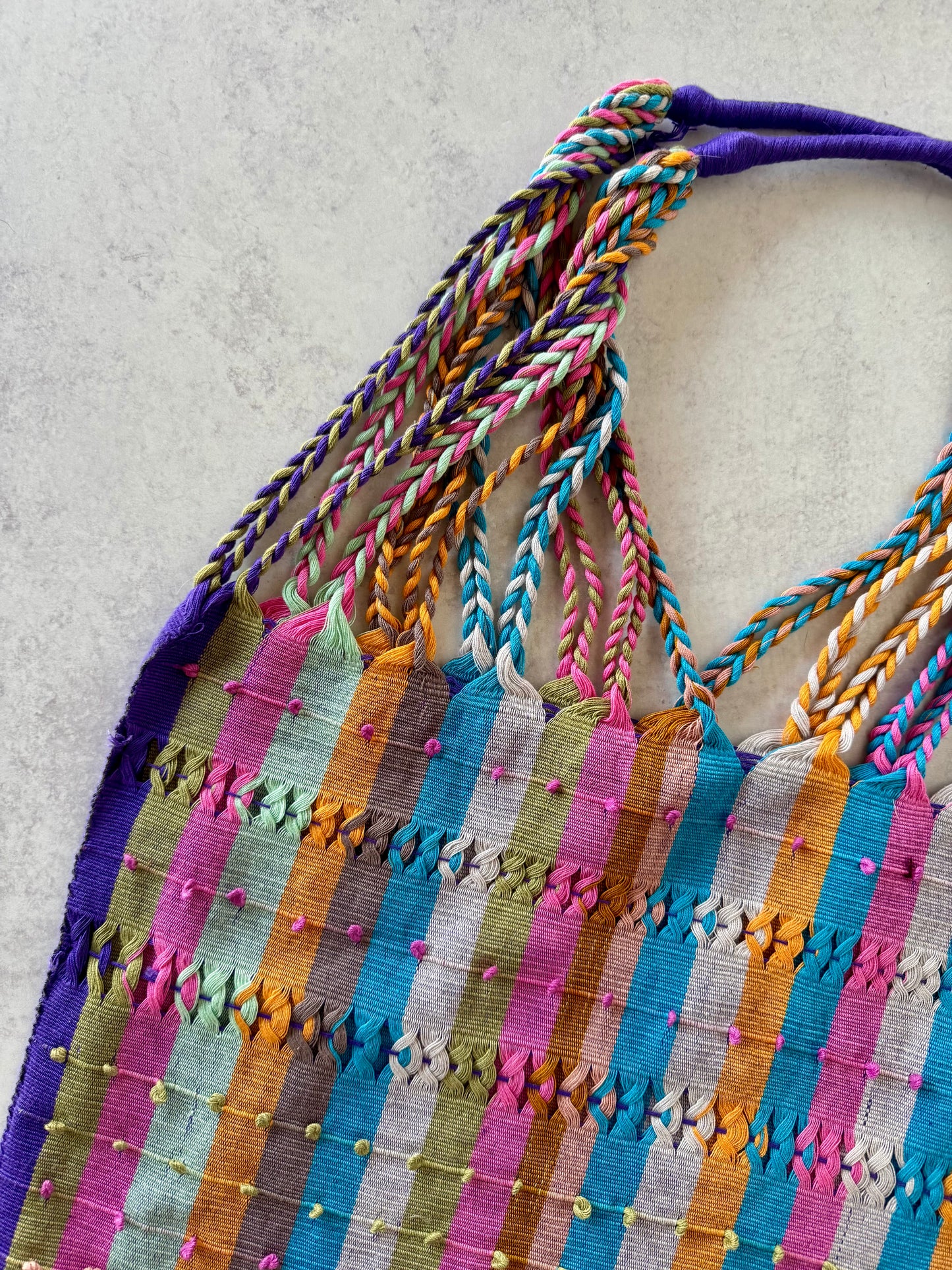 Multicolor Woven Bag