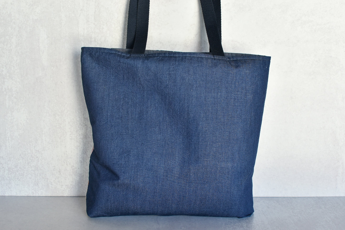 Navy and Neutrals Tote Bag