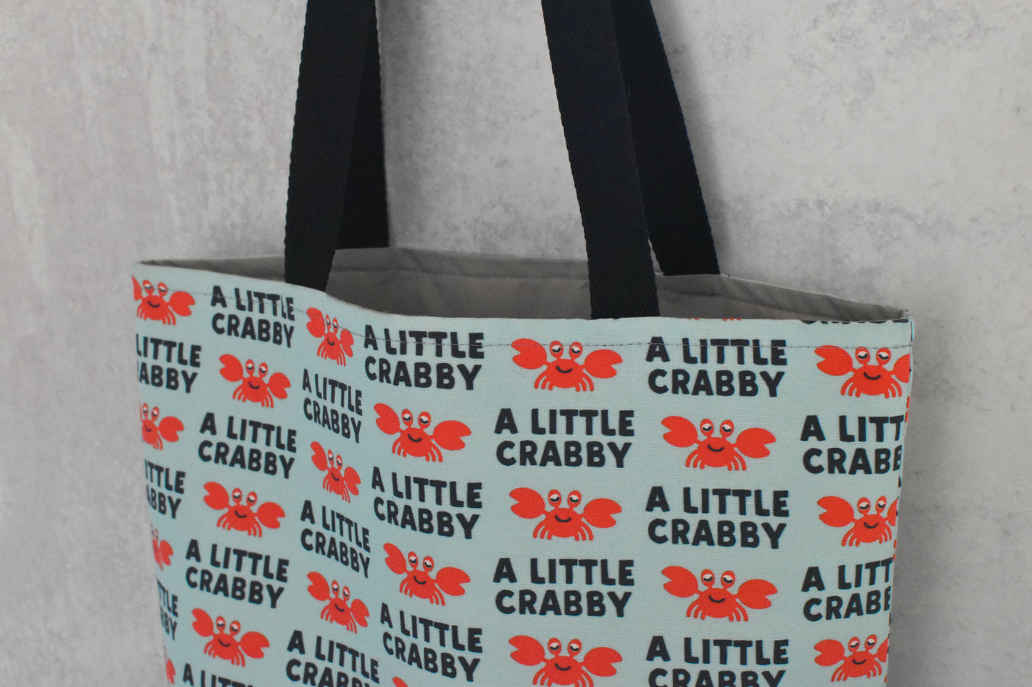 A Little Crabby Tote Bag