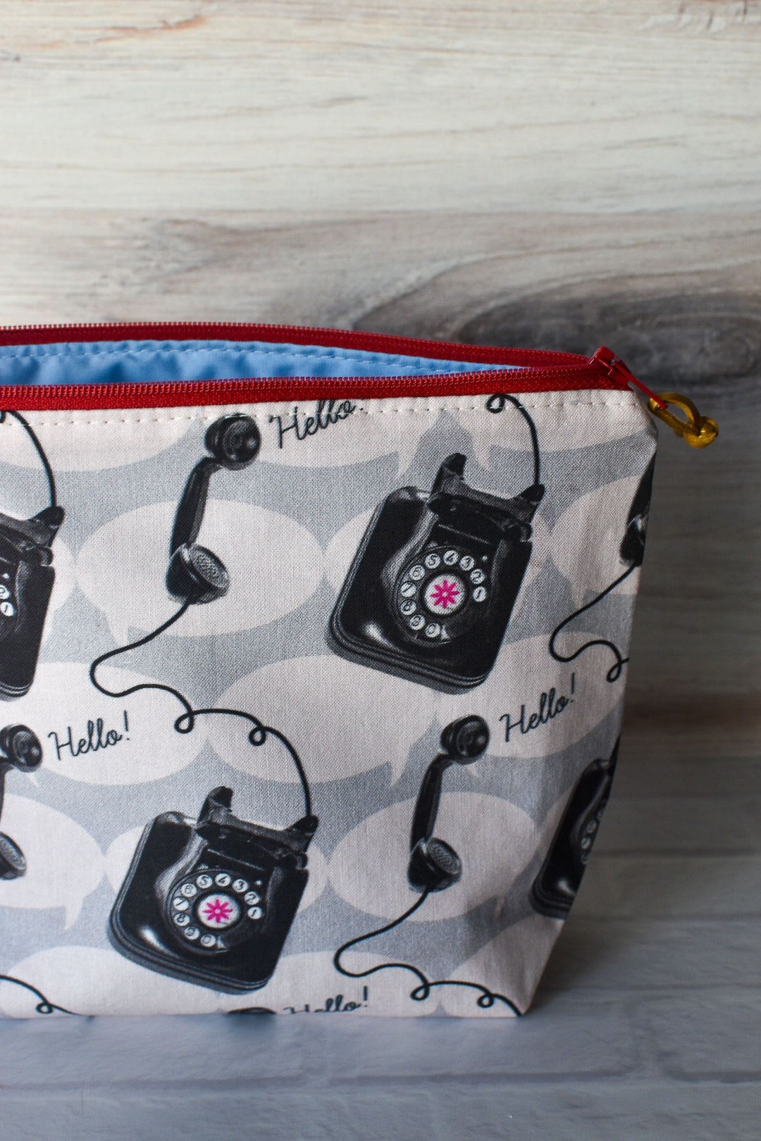 Retro Telephone Zipper Pouch