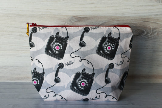 Retro Telephone Zipper Pouch