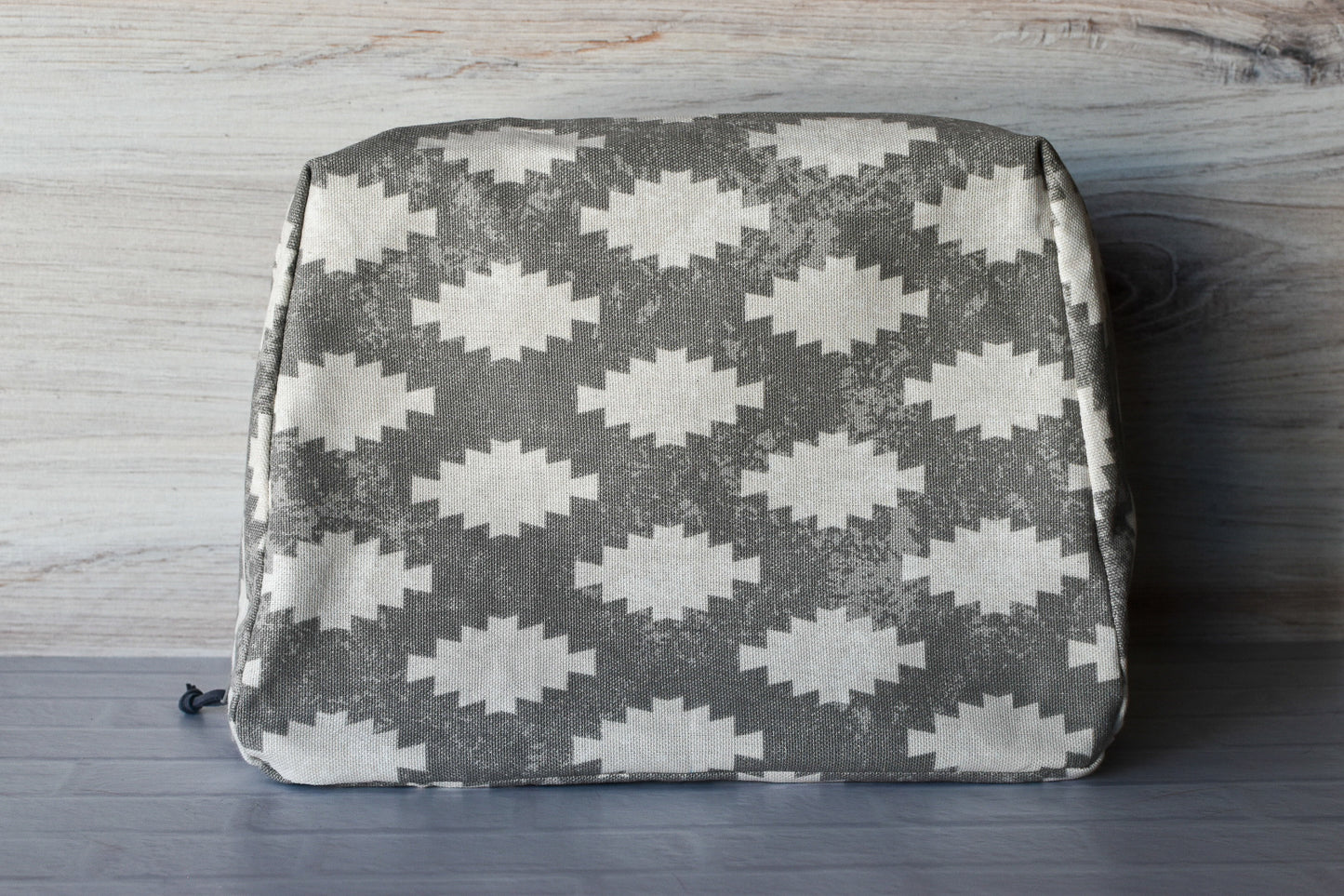 Gray & White Mason Bag