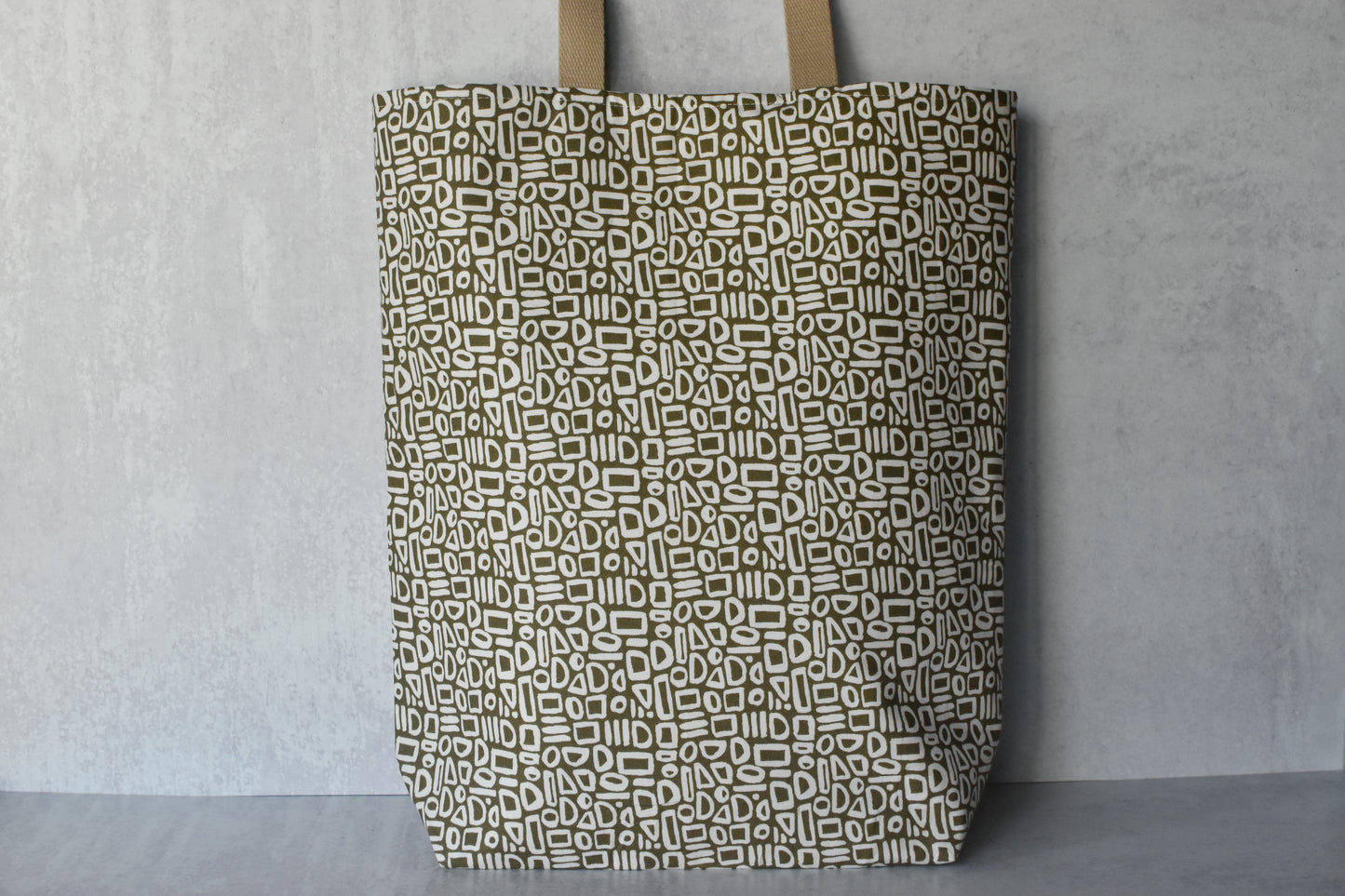 Abstract Green Two-Sided Tote Bag