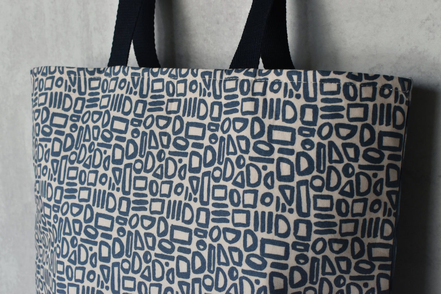 Abstract Blue Two-Sided Tote Bag