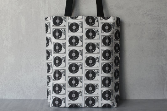 Record Player Tote Bag