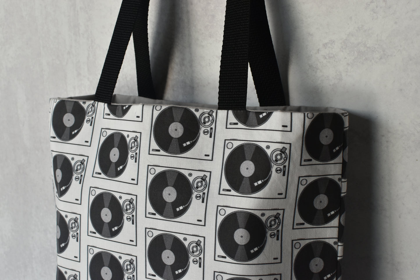 Record Player Tote Bag