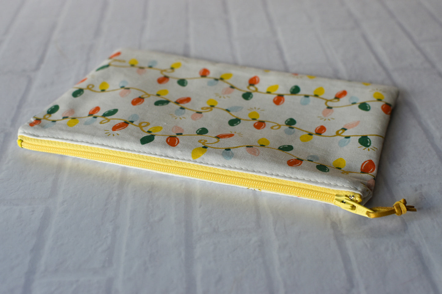 Christmas Lights Zipper Pouch