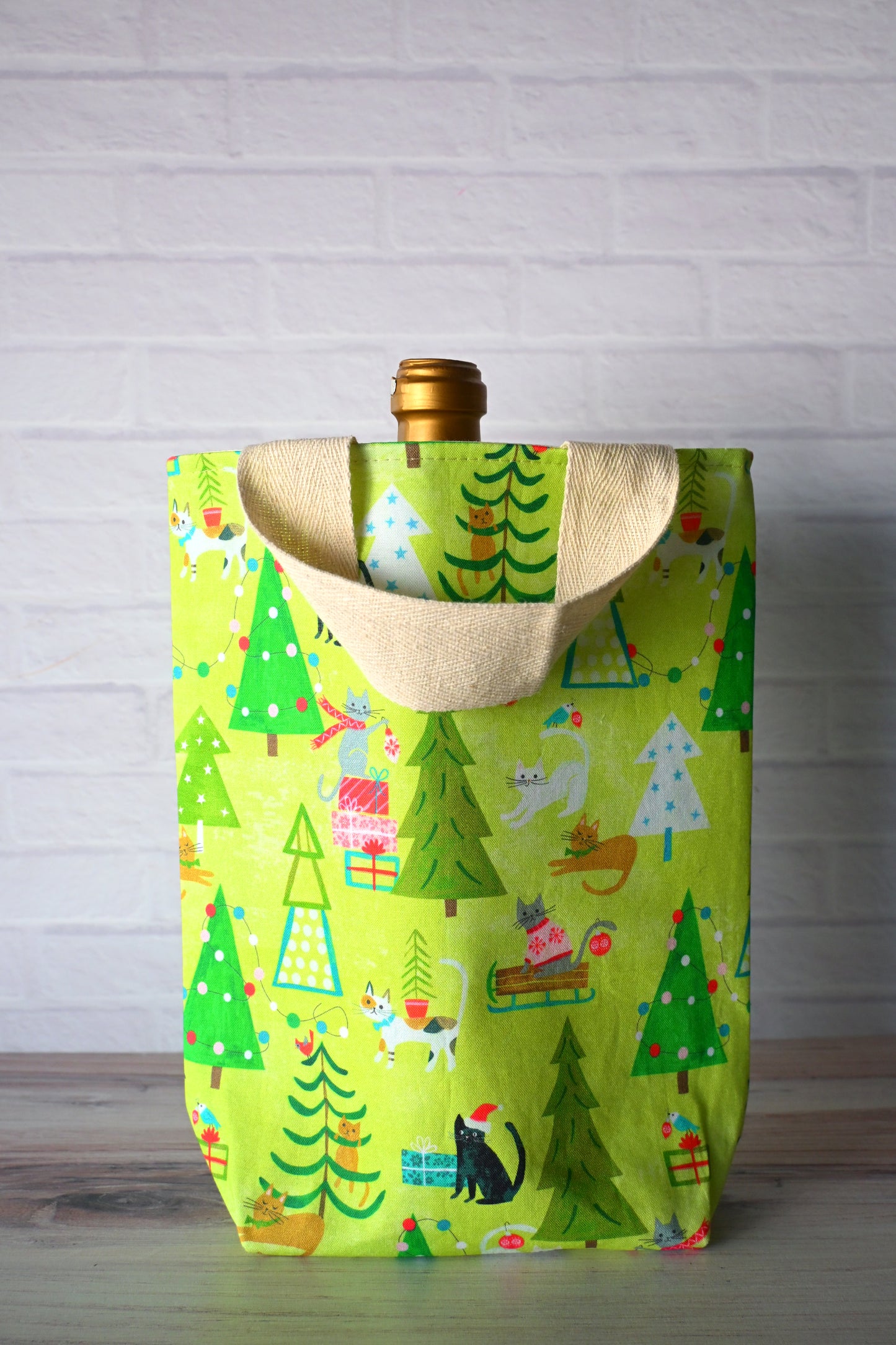 Christmas Cats mini tote bag