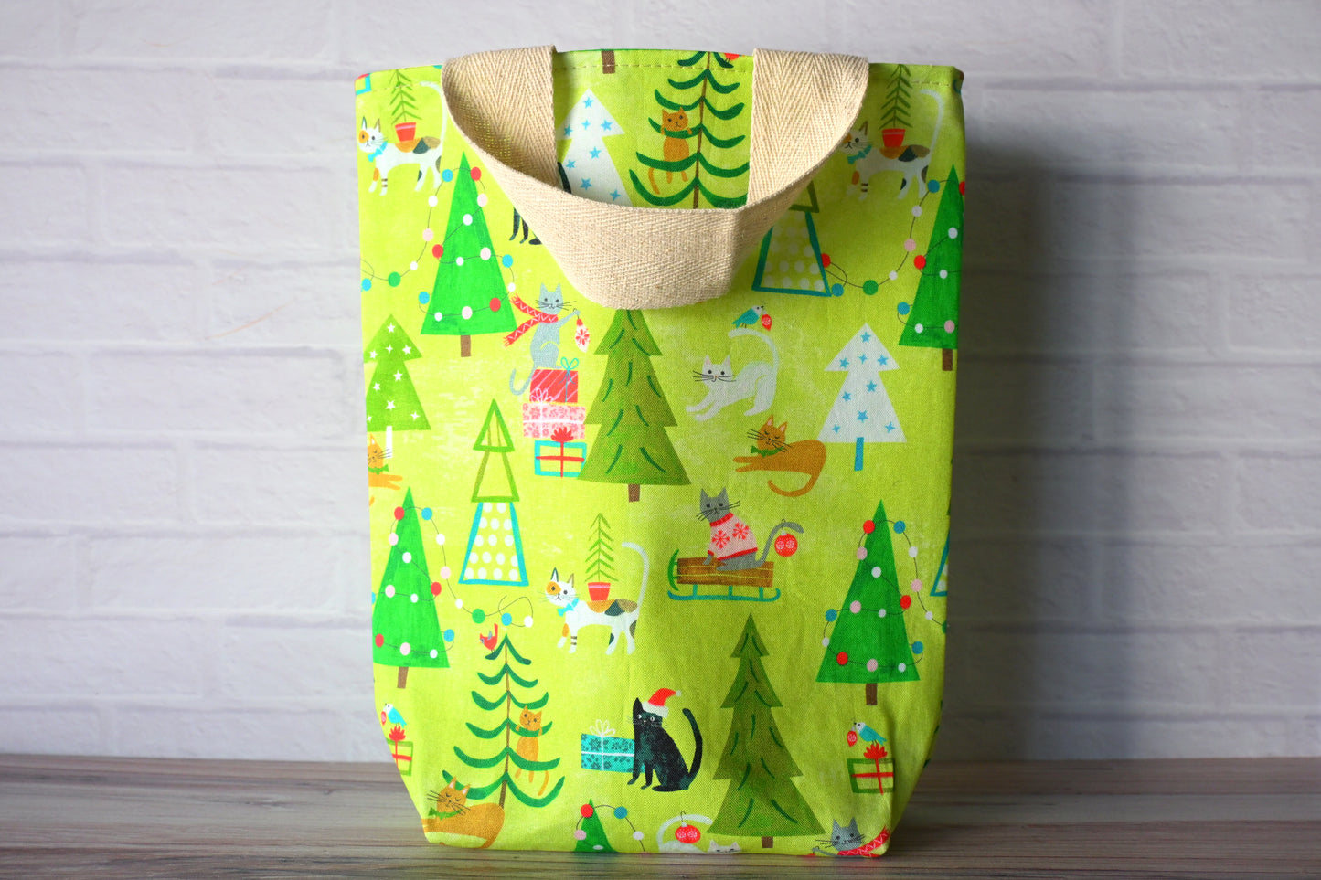 Christmas Cats mini tote bag