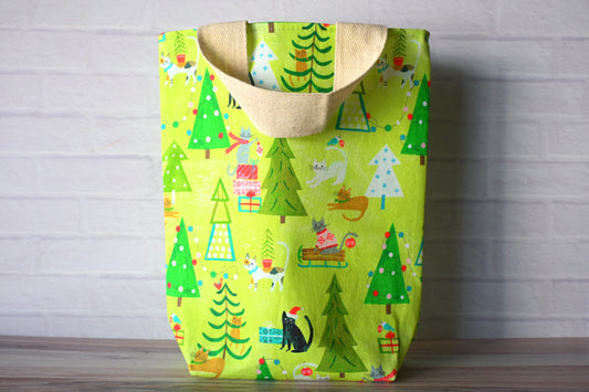 Christmas Cats mini tote bag