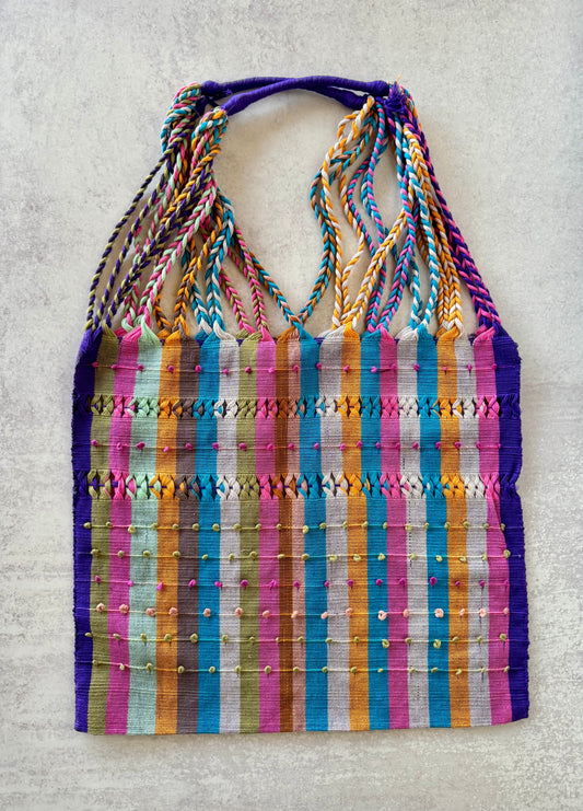 Multicolor Woven Bag